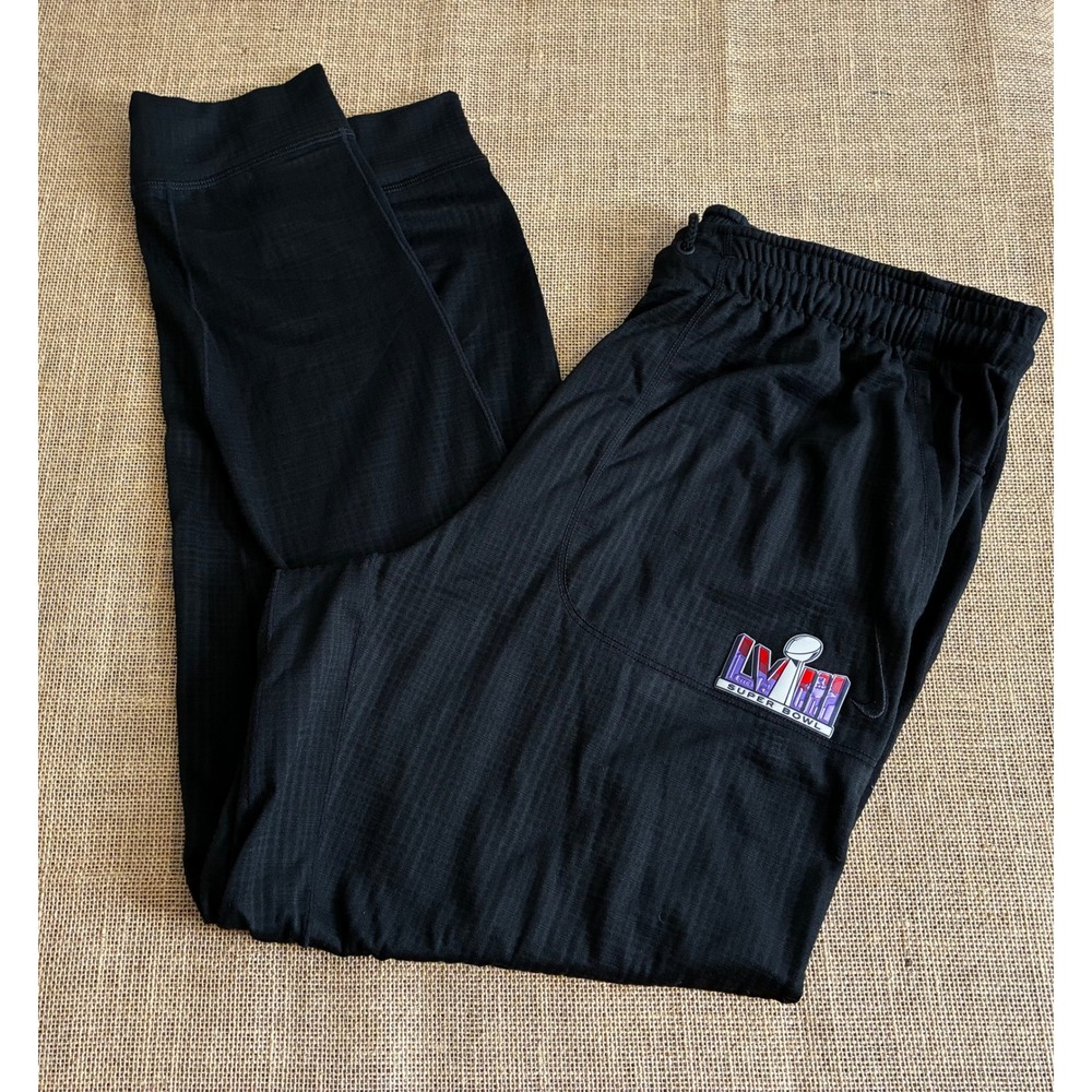 Nike San Francisco 49ers Super Bowl LVIII Yoga Dri-FIT Pants Black Mens XL